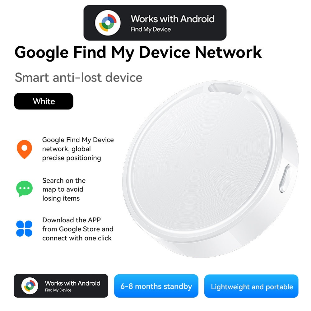 Google E96A Find My Device Smart Anti-Lost Tracker for Android - White