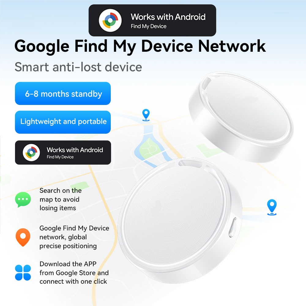 Google E96A Find My Device Smart Anti-Lost Tracker for Android - White