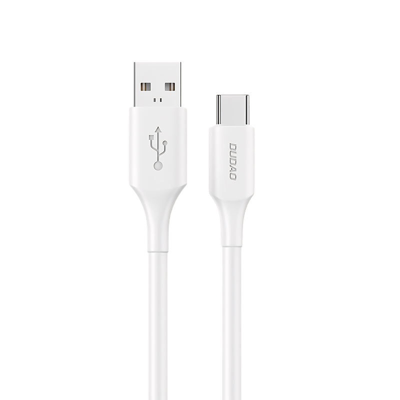 120W USB-C Fast Charging Cable, 6A Data Sync Cord, Universal Compatibility, High-Speed Transfer, White