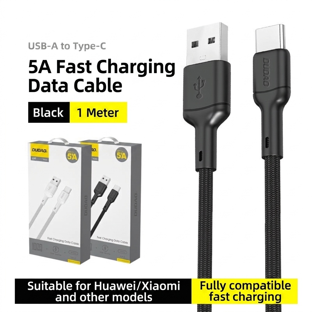 240W USB-C Fast Charging Data Cable with E-Marker Chip, Braided Design, High-Speed Power Delivery