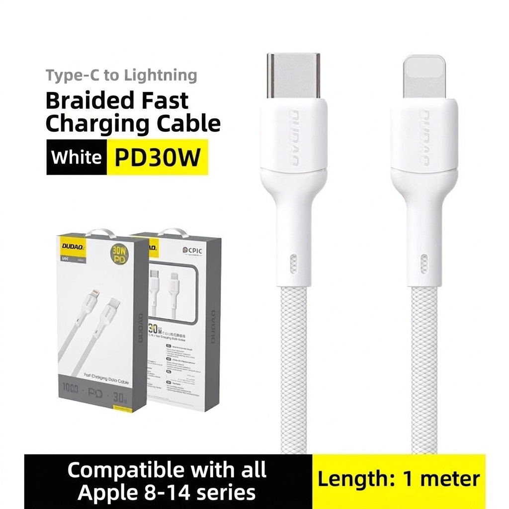 240W USB-C Fast Charging Data Cable with E-Marker Chip, Braided Design, High-Speed Power Delivery