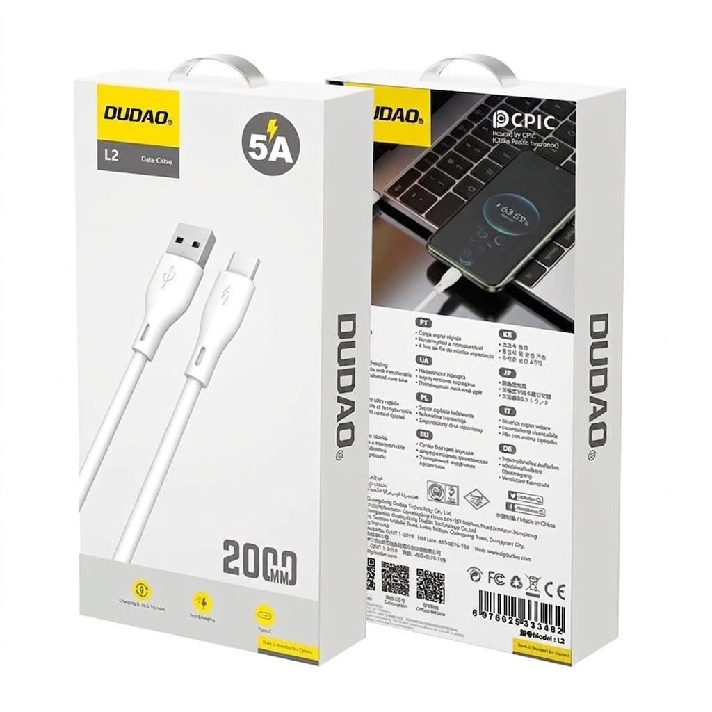 6A USB-A to Type-C Fast Charging Data Cable, Super-Fast Charge & Sync, Durable TPE Material