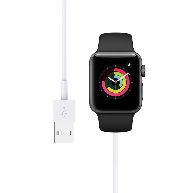 Magnetic Wireless Charger for Apple Watch Series, Fast Charge Power Delivery, Compact Design, White