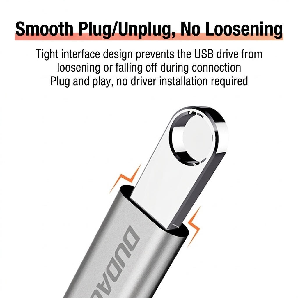 USB-C to USB-A OTG Adapter Cable, Fast Data Transfer, Plug-and-Play for Phones & Tablets, Gunmetal