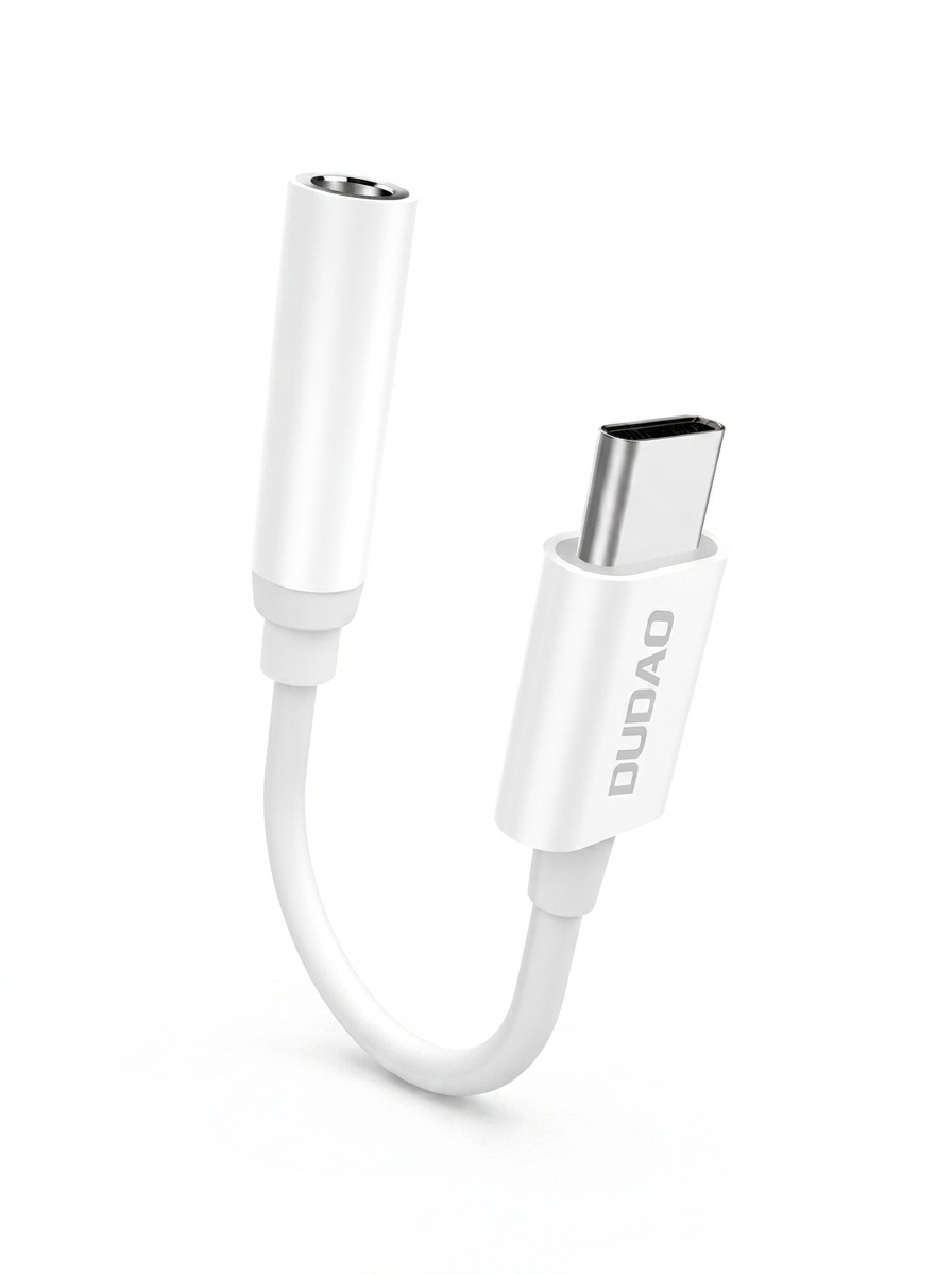 Adaptador de audio USB-C a 3,5 mm, convertidor de conector para auriculares, chip de decodificación digital para sonido sin pérdidas.