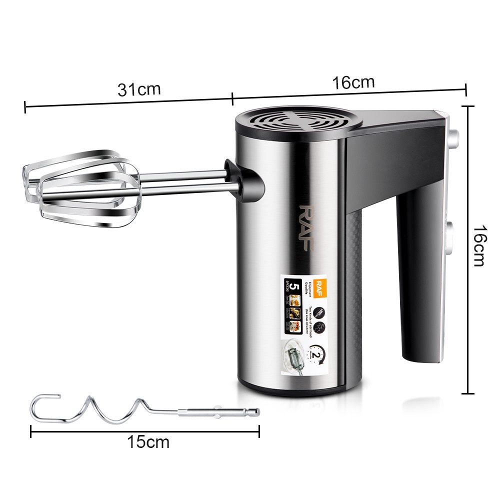 RAF 600W 5-Gang-Elektro-Handmixer zum Backen und Kochen