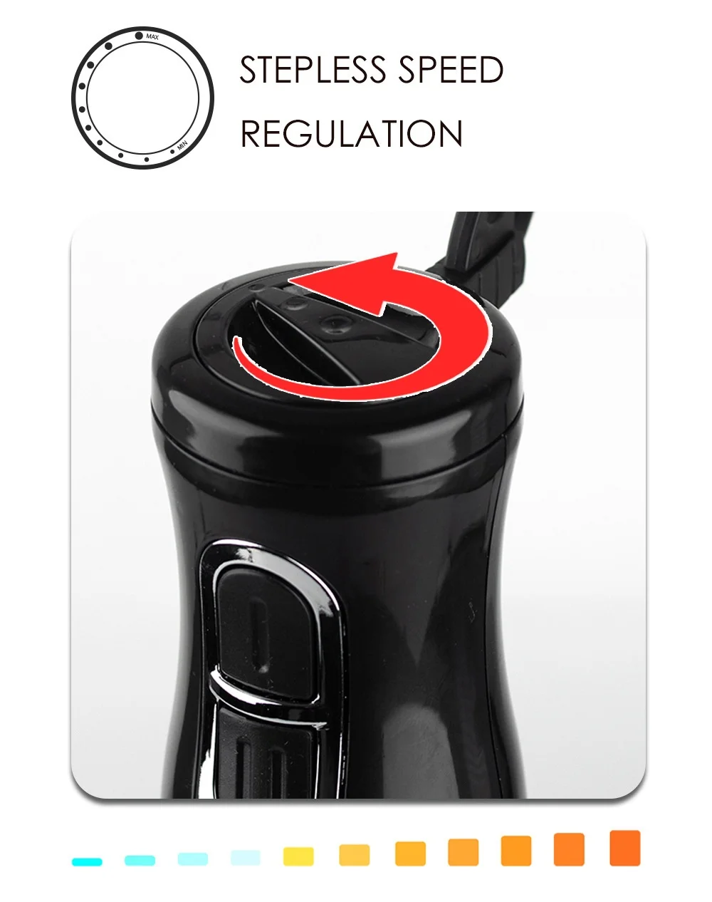 RAF R.278 800W Stabmixer – Edelstahl Schwarz