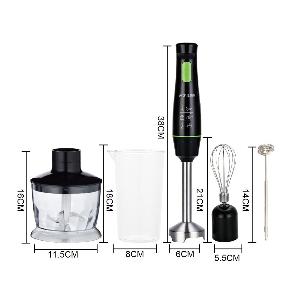 ACKILISS 5-in-1 Stabmixer-Set – 300 W Leistung