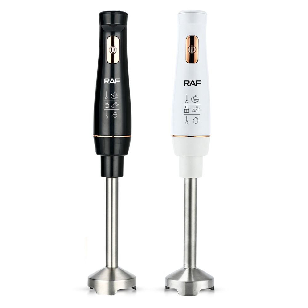 RAF 4-in-1 Stabmixer-Set – 800 W Schwarz/Weiß