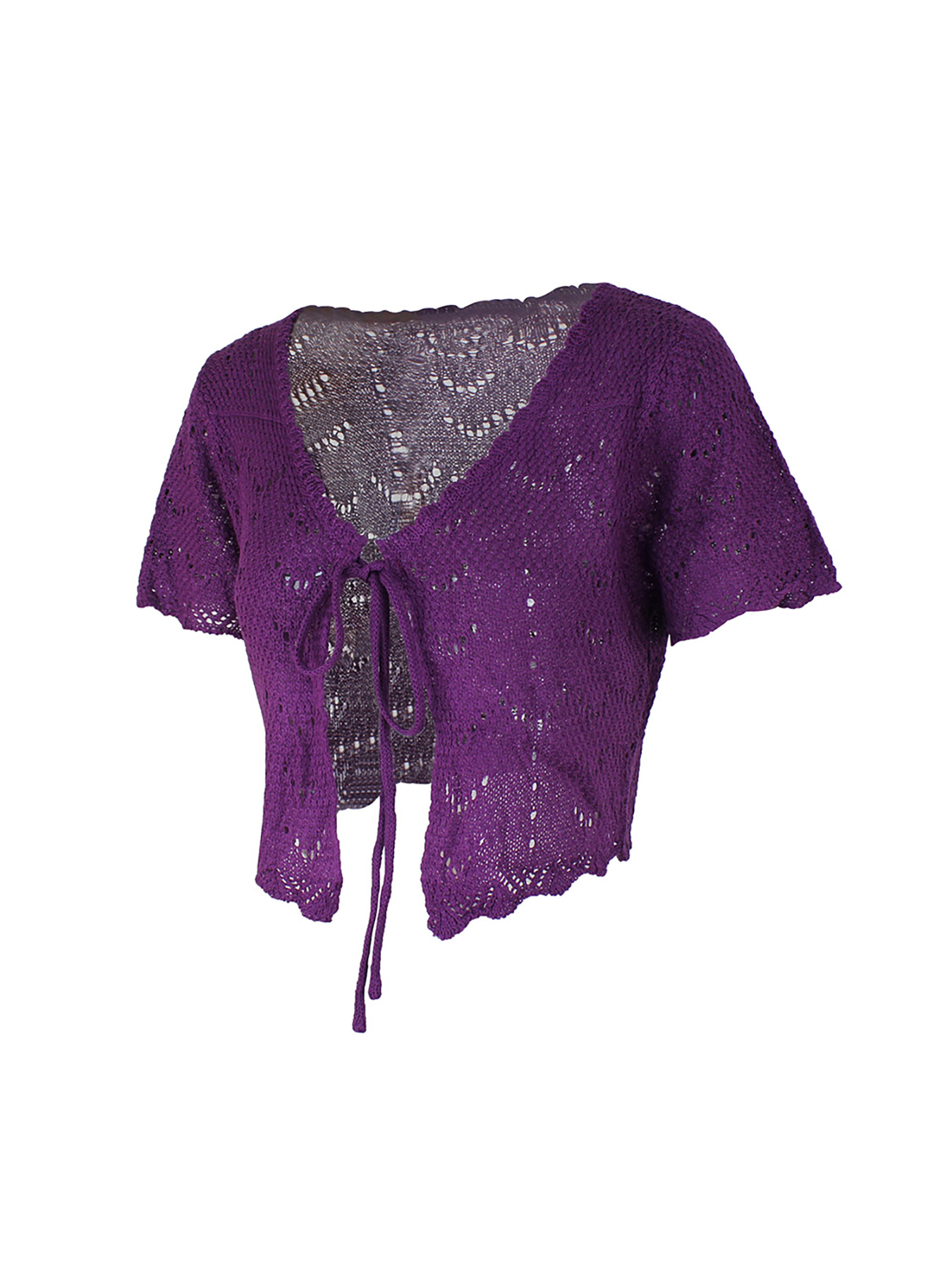 Crochet Knit Beach Cover-Up Cardigan