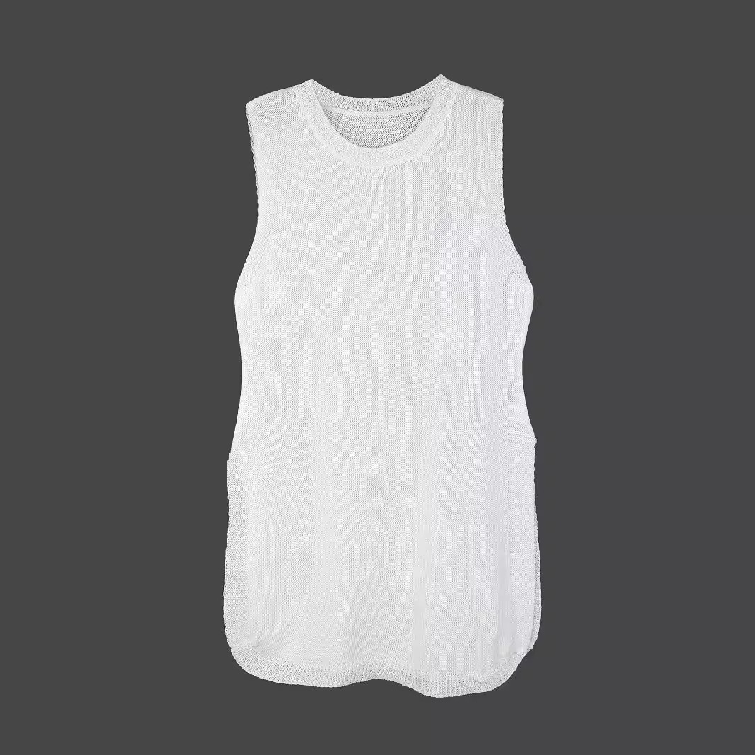 Sleeveless Slit Beach Dress Summer Sundress