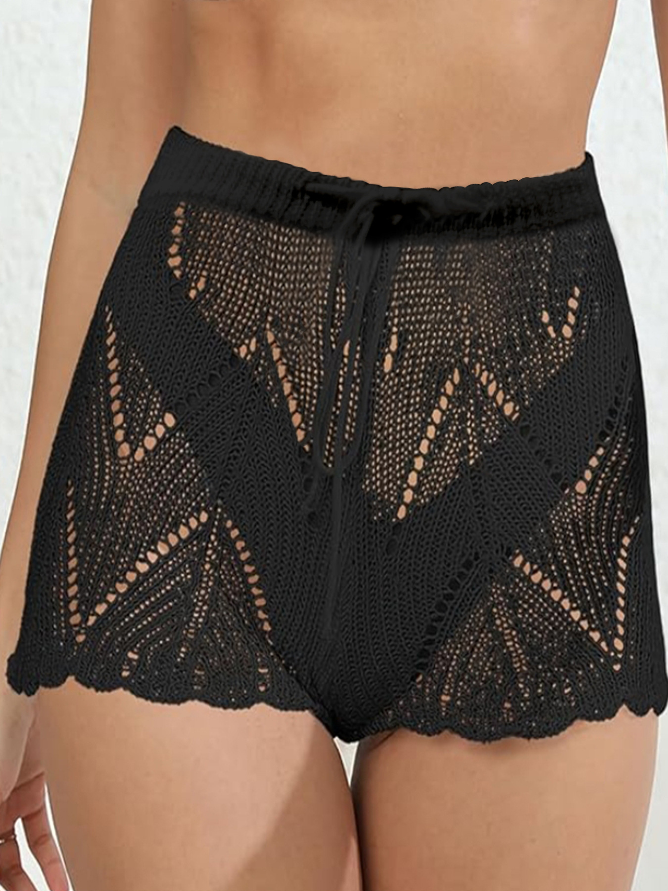 Women's Knit Top & Shorts Set - Sexy Tie Up Cutout Beach Vacation Summer