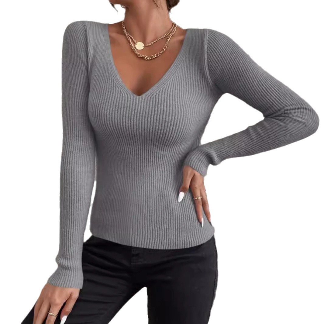 Two-Piece V-Neck Long Sleeve Sweater Set Fall Winter SSU-00012