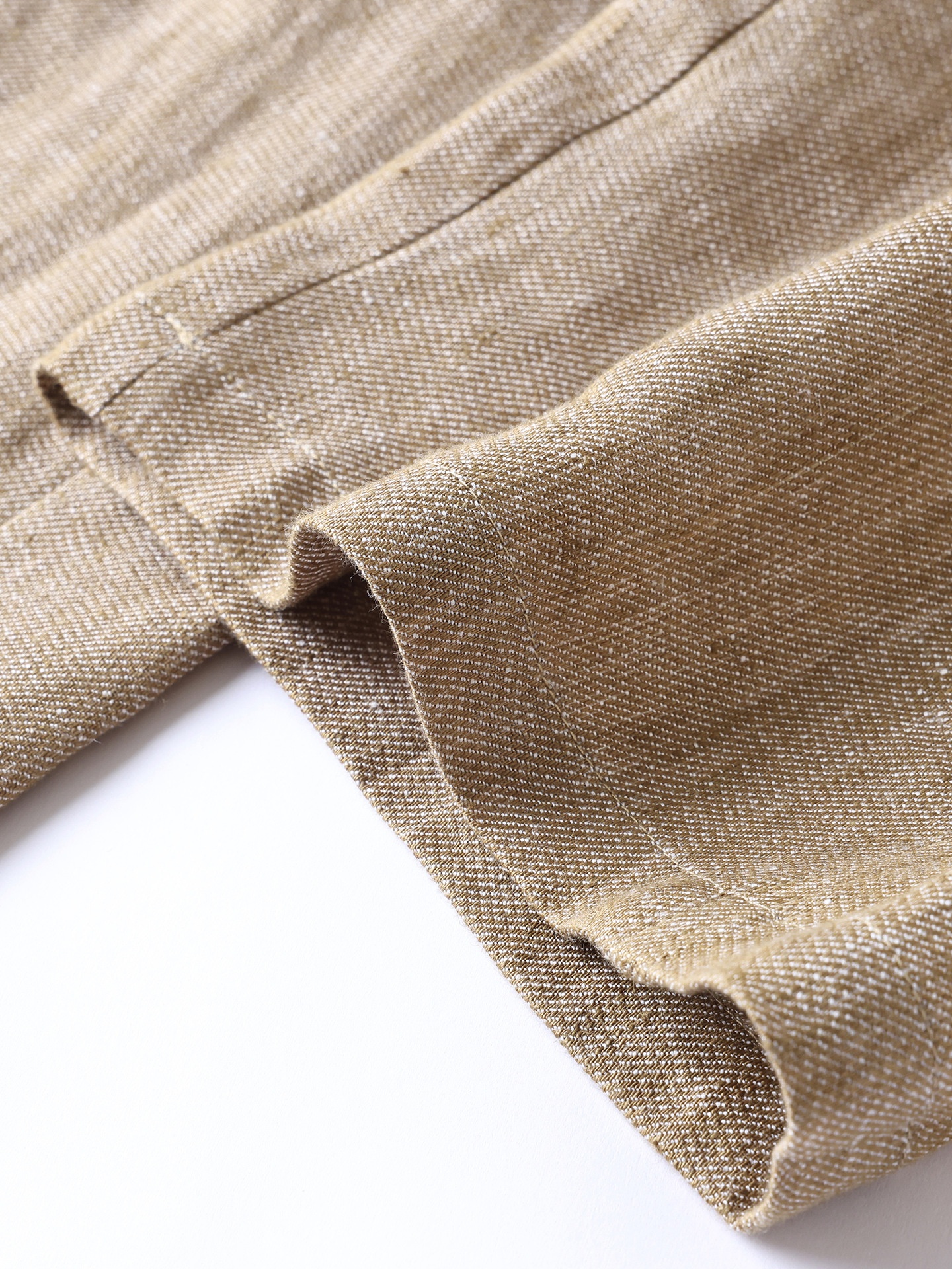 100% Linen Women's Elastic Waist Wide Leg Linen Trousers