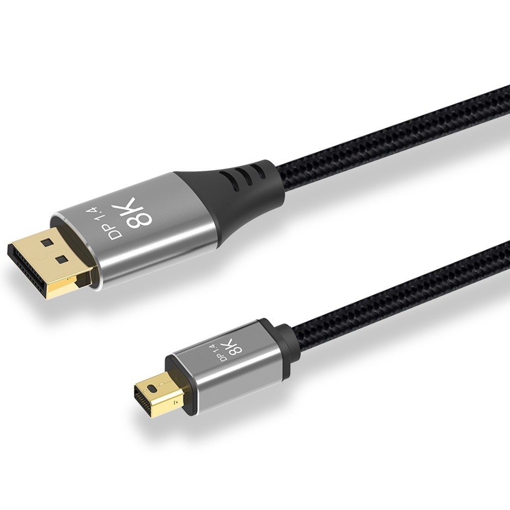8K/16K Mini DisplayPort to DisplayPort Cable for Gaming