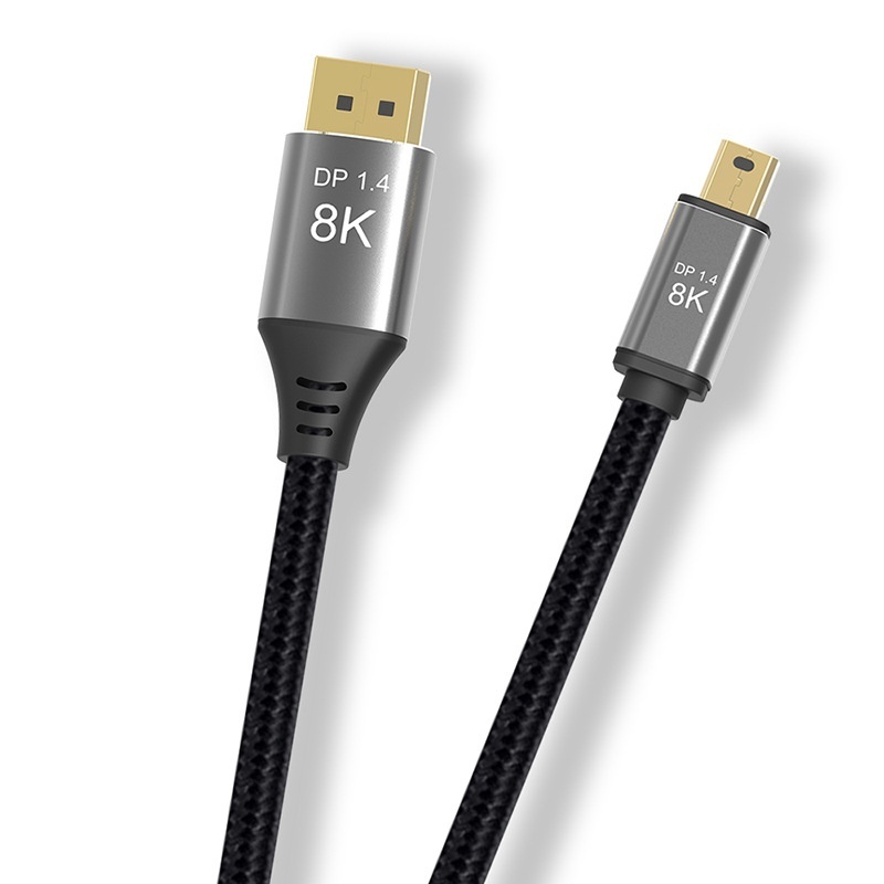 8K/16K Mini DisplayPort to DisplayPort Cable for Gaming