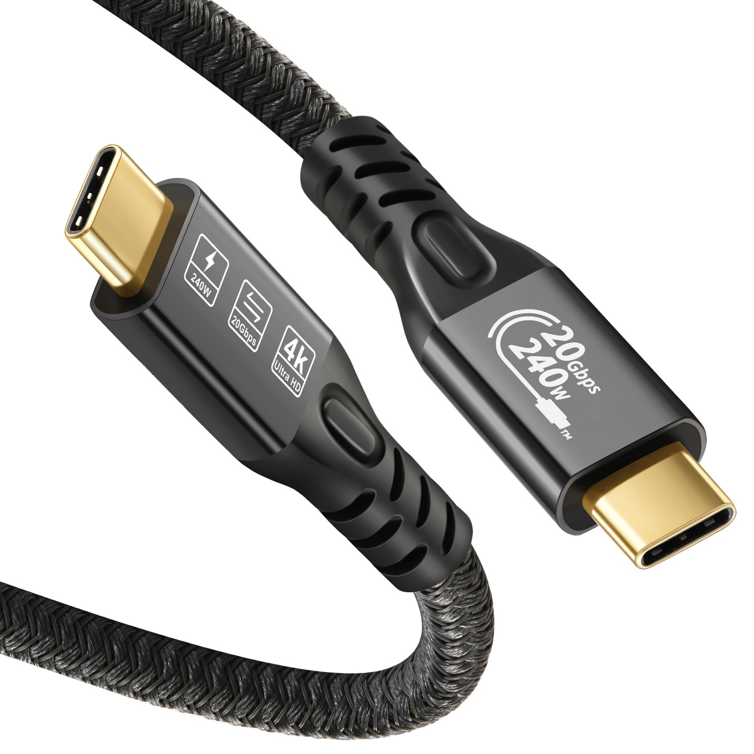USB C to USB C Cable 240W PD 20Gbps 4K Video E-Marker