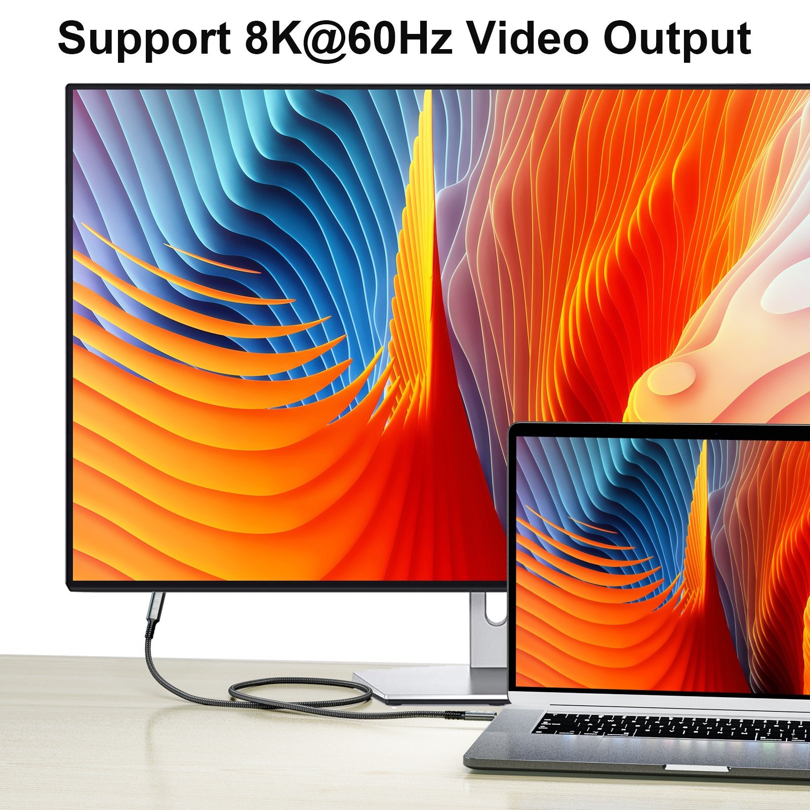 USB4 Cable 40Gbps 240W 8K UHD Type-C Thunderbolt 3/4 Compatible