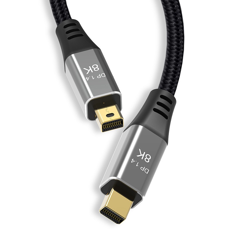 8K Mini DisplayPort to DisplayPort 1.4 Cable - Ultra HD