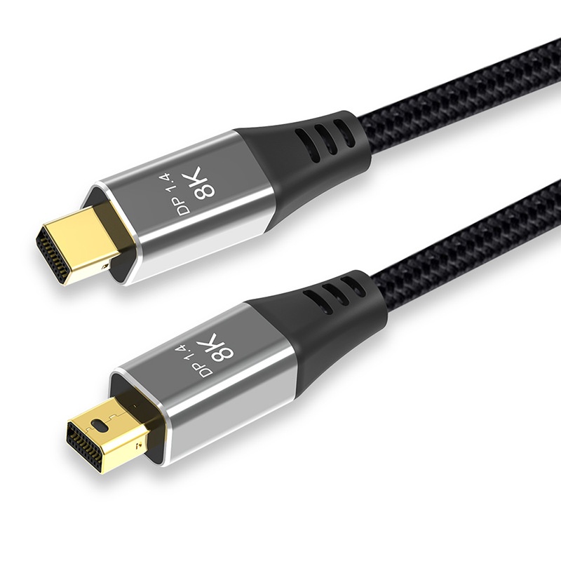 8K Mini DisplayPort to DisplayPort 1.4 Cable - Ultra HD