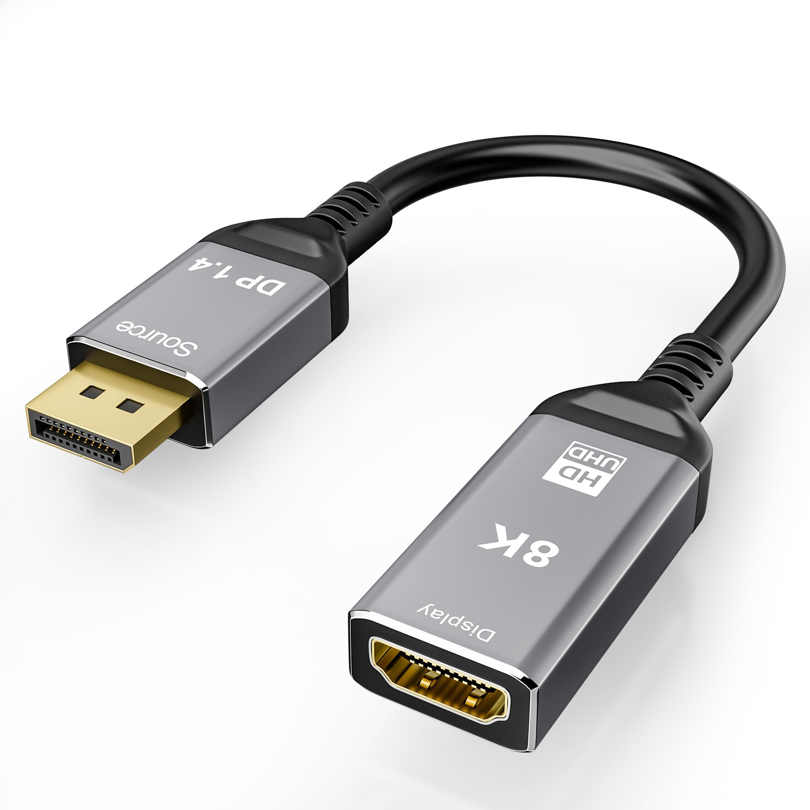 8K DisplayPort 1.4 to HDMI Adapter Cable - DP to HDMI