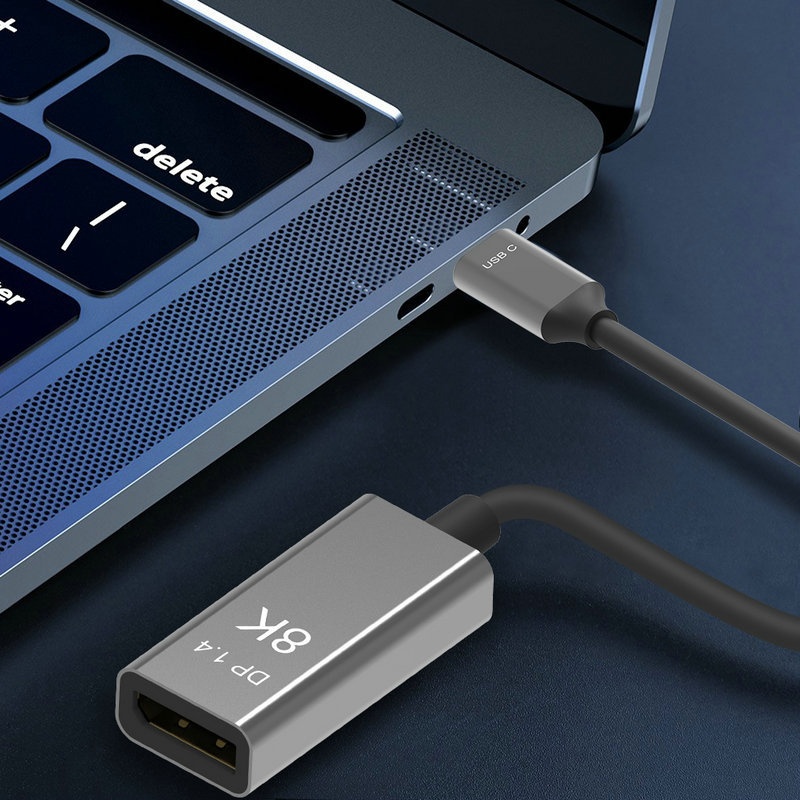USB-C to DisplayPort 8K Adapter - 60Hz Type-C DP 1.4 Cable