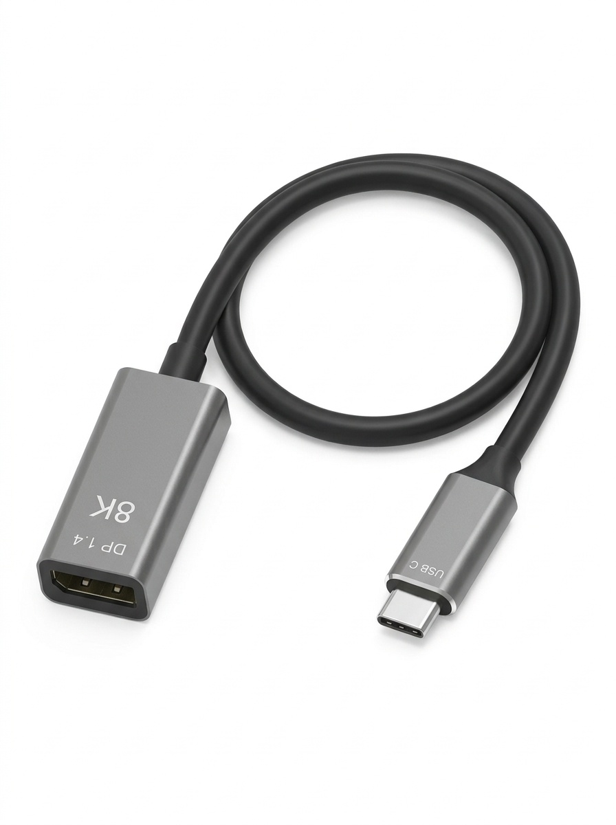 USB-C to DisplayPort 8K Adapter - 60Hz Type-C DP 1.4 Cable