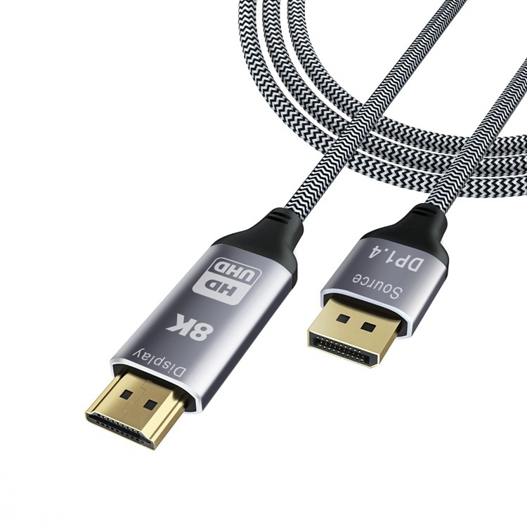 8K DisplayPort to HDMI 1.4 Cable - High-Speed Video Adapter