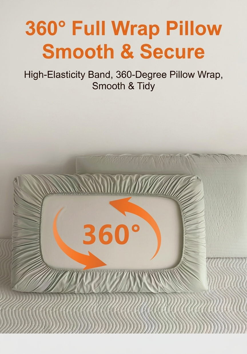 Universal Quilted Super Soft Cotton Pillowcase (1pc) - Travel Hygiene Cover