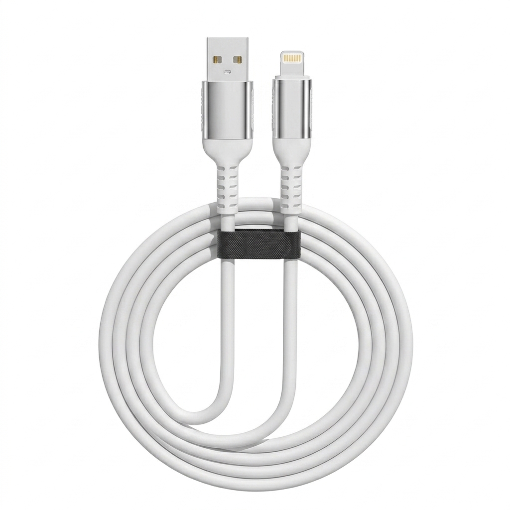 66W Liquid Silicone Fast Charging Cable, USB Type-C/Micro USB/iPhone Charger Cord, Tangle-Free