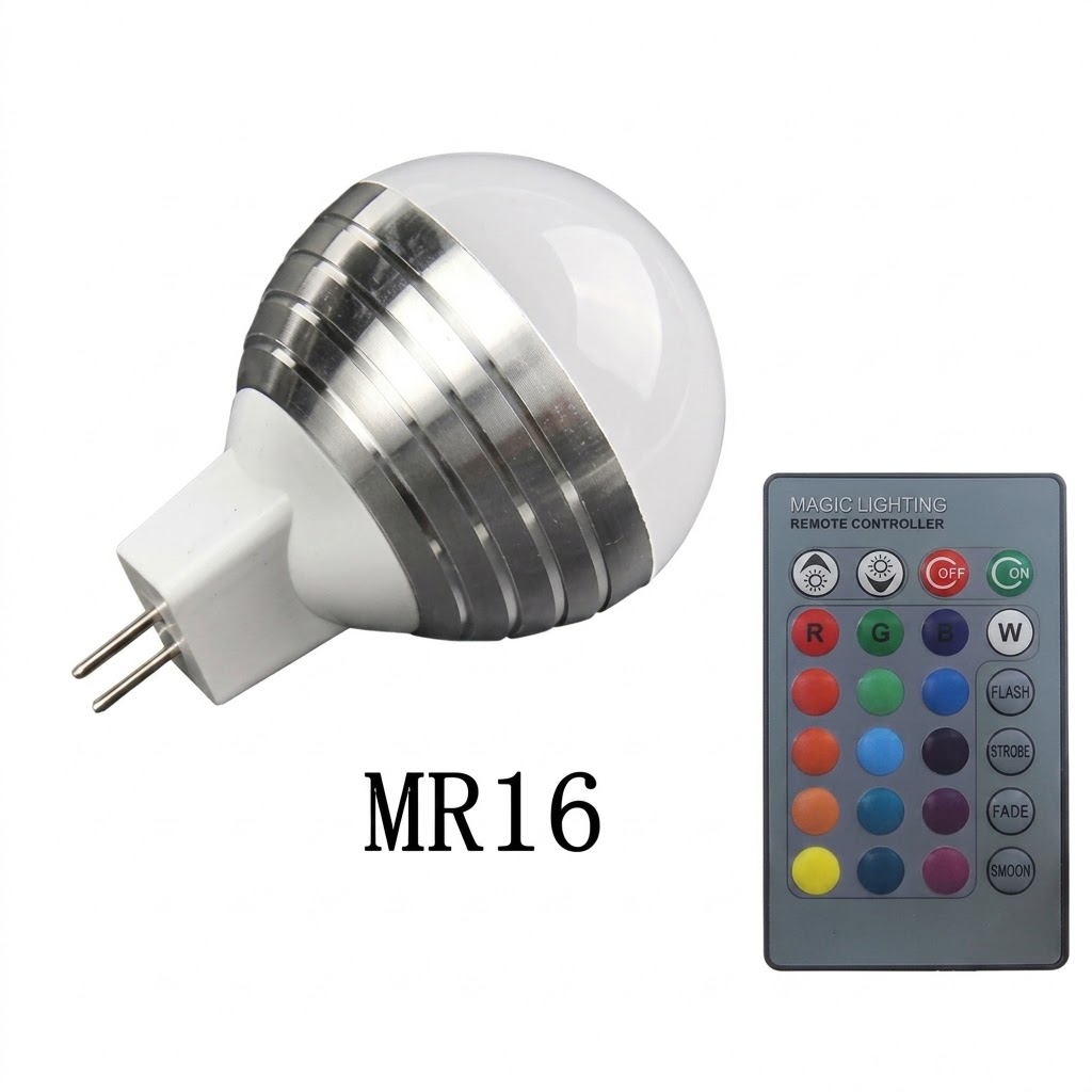 Smart RGB LED Light Bulb with Remote Control E27/E26/B22