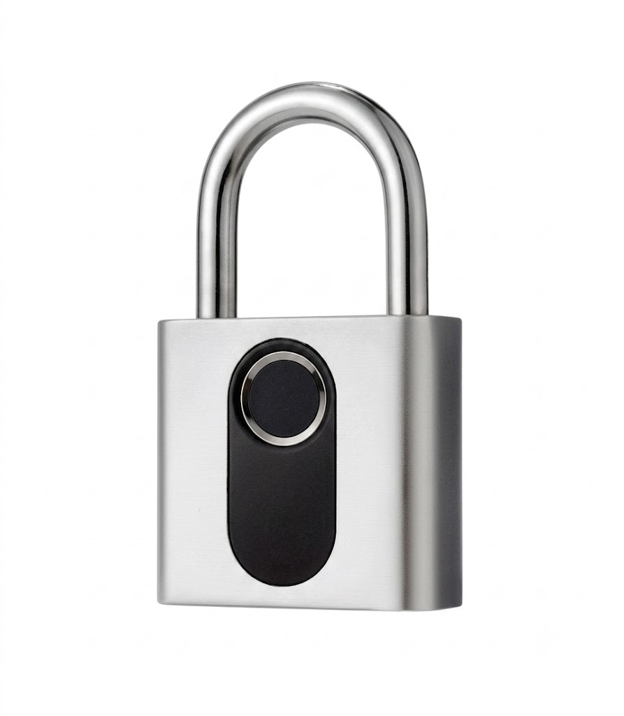 Bluetooth Smart Fingerprint Padlock with App Control, Keyless Entry Security Lock, 180-Day Standby, Shareable Access for Gym, Cabinet, Luggage