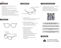 AG11 Black TR90 Electrochromic Smart AI Sunglasses #BS1223-0001