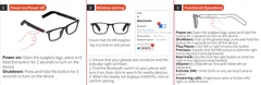 BL30 Black Plastic Smart Sunglasses #BS705-0011