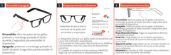Gafas inteligentes BL30 de plástico negro #BS705-0013