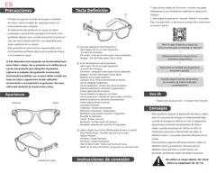 Gafas inteligentes AG18 TR90 negras con IA #BS1223-0004