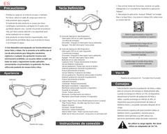 Gafas de sol inteligentes AG18 TR90 negras con IA #BS1223-0005