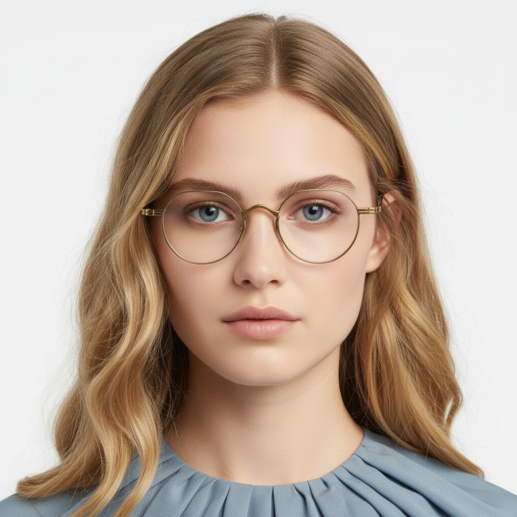 BS1913-0140_Golden_Geometric_Titanium_Glasses_model