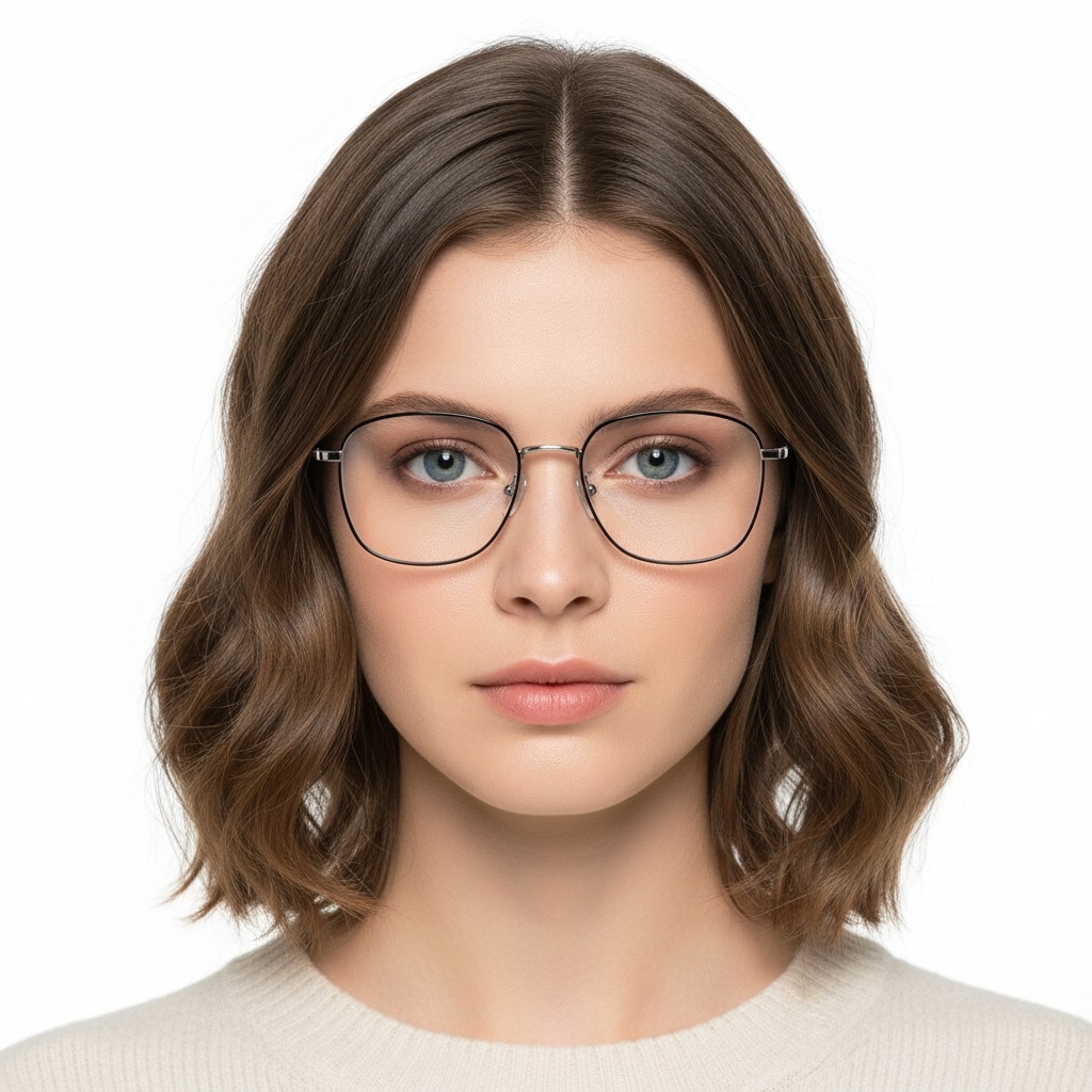 BS1913-0164_Black_Rectangular_Titanium_Glasses_model