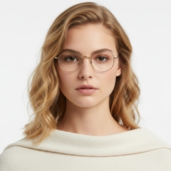 BS1913-0181_Golden_Oval_Titanium_Glasses_model
