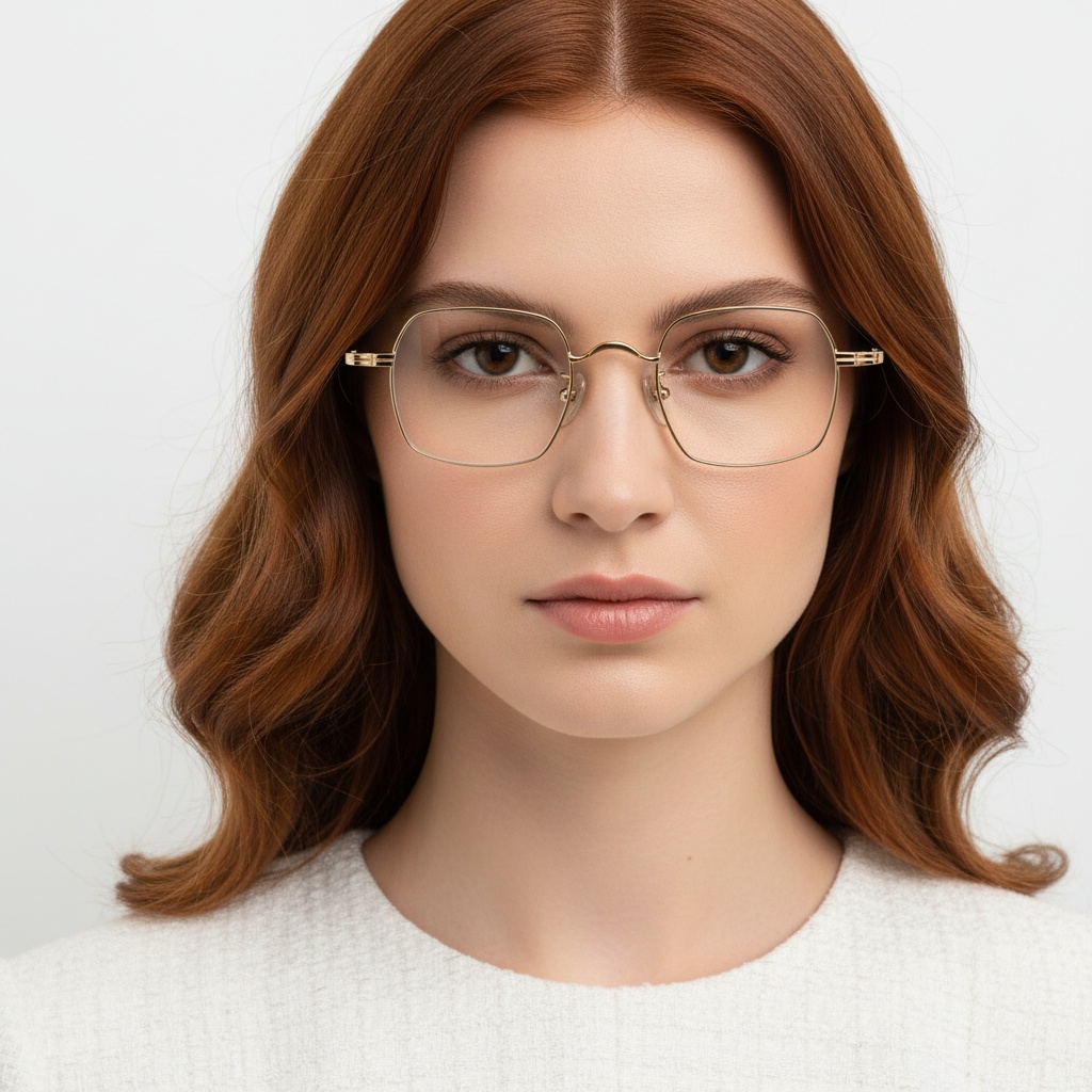 BS1913-0189_Golden_Geometric_Titanium_Glasses_model