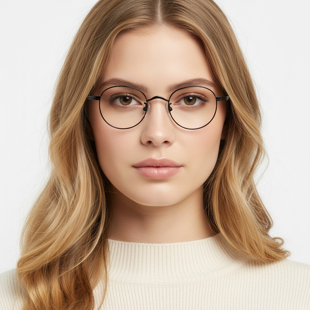 BS1913-0193_Black_Oval_Titanium_Glasses_model