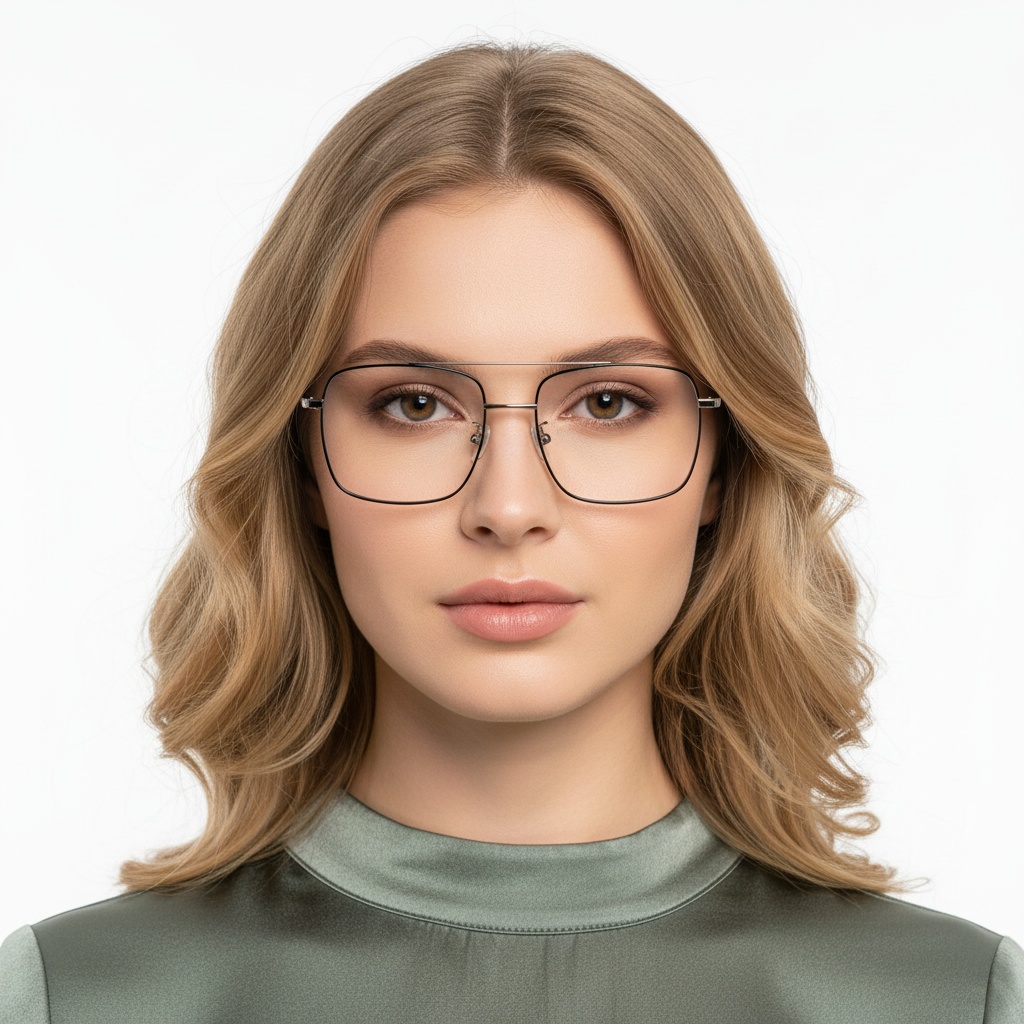 BS1913-0209_Black_Aviator_Titanium_Glasses_model