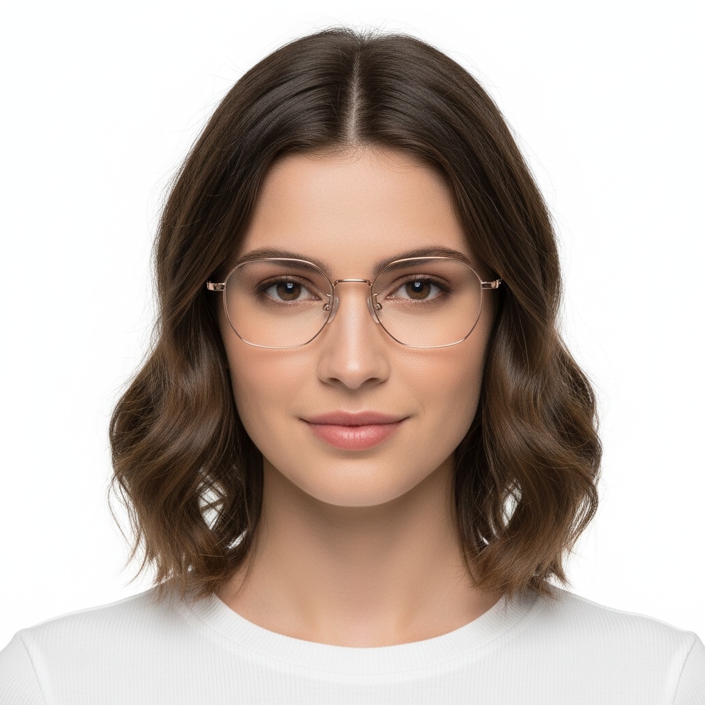 BS1913-0224_Pink_Geometric_Titanium_Glasses_model
