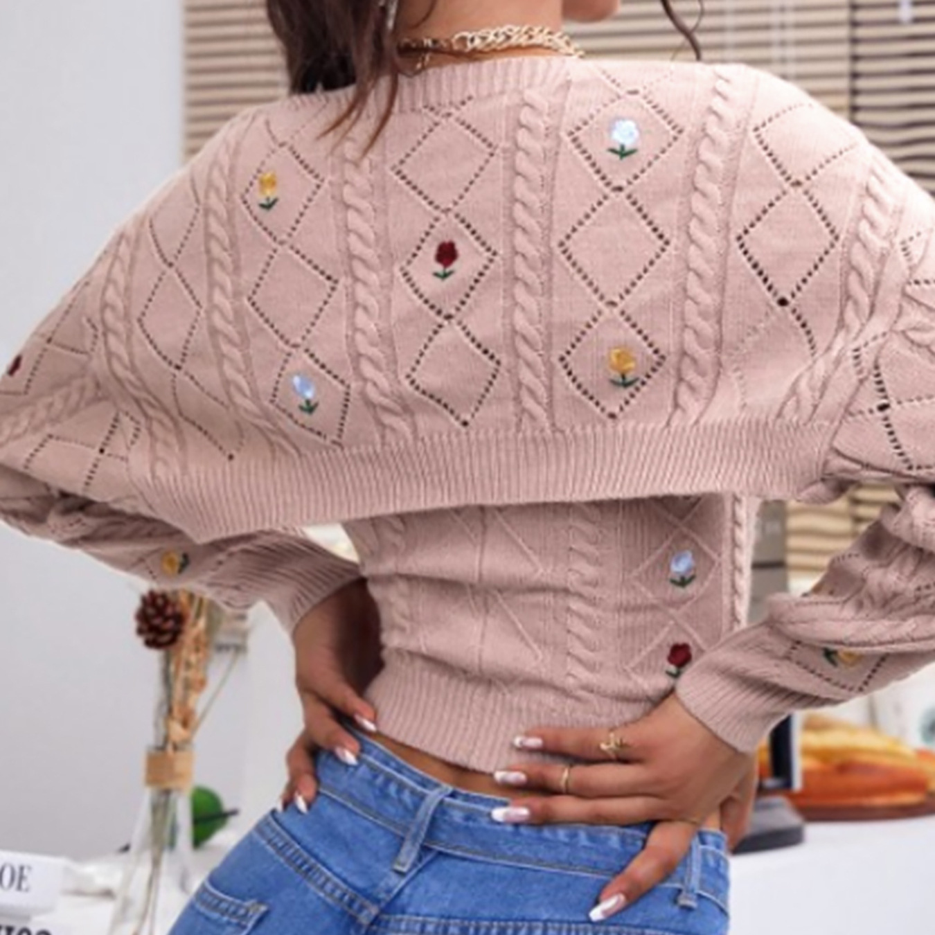 Knitted Cardigan Two-Piece Set - Women's Spring Autumn Outerwear SSU-00030