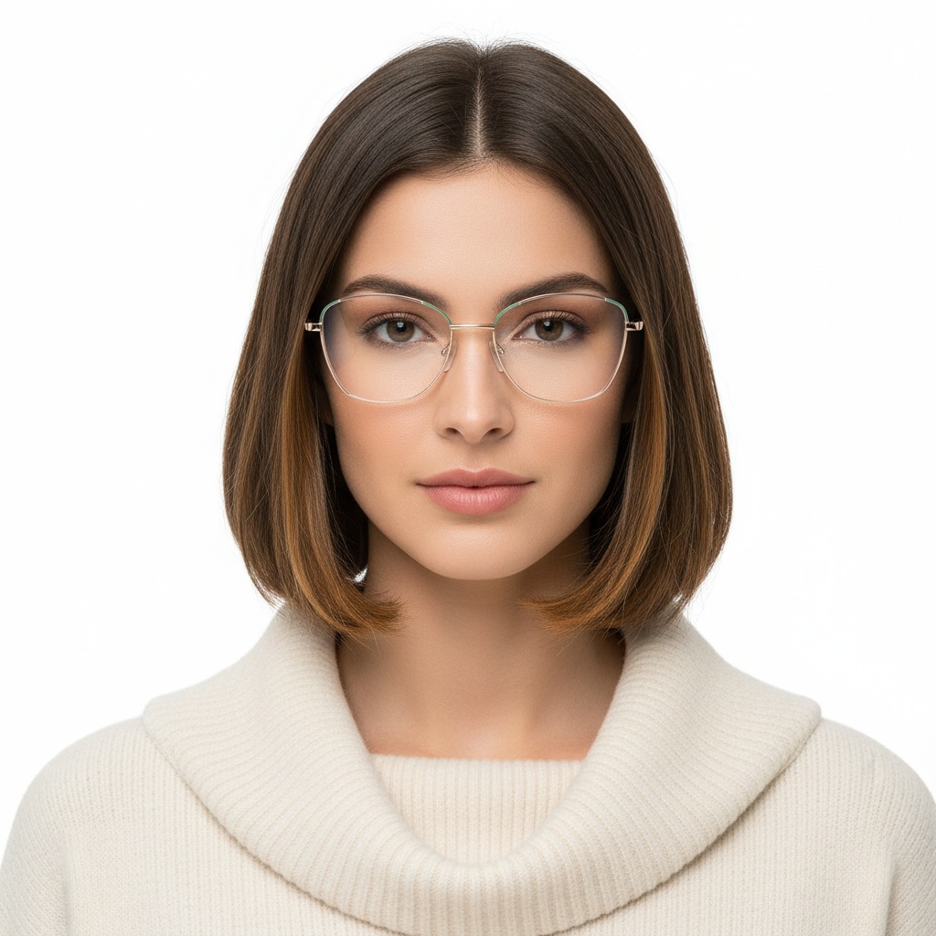 BS2425-0043_Green_Butterfly_Metal_Glasses_model