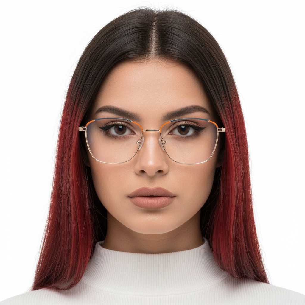 BS2425-0047_Orange_Butterfly_Metal_Glasses_model