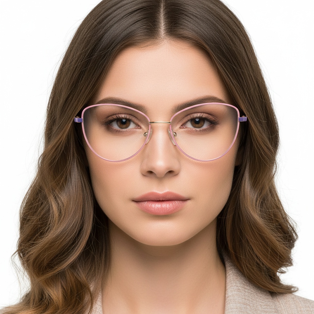 BS2425-0056_Pink_Butterfly_Metal_Glasses_model