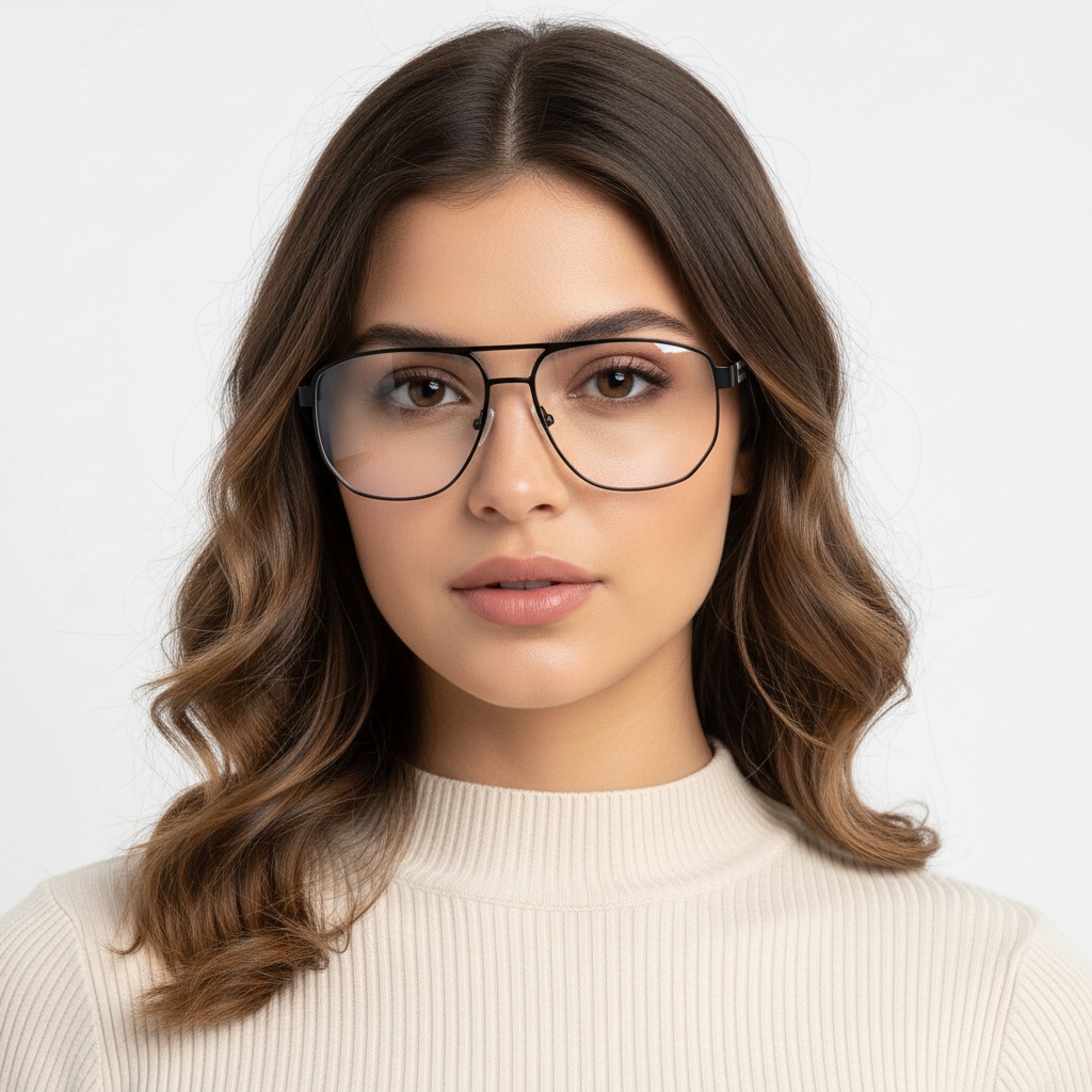 BS2425-0116_Grey_Aviator_Metal_Glasses_model
