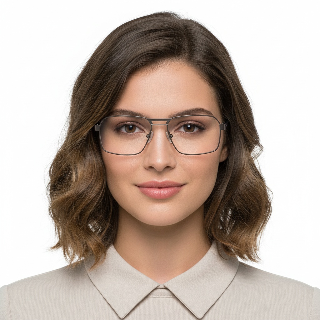 BS2425-0117_White_Aviator_Metal_Glasses_model